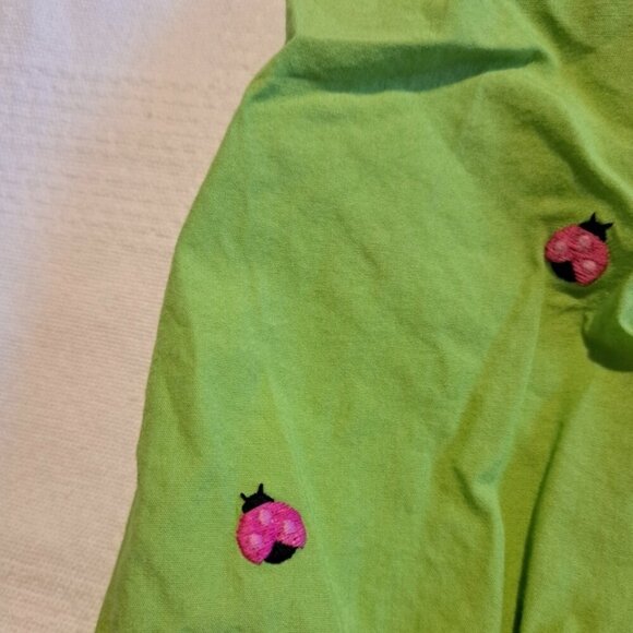 Gymboree girls size 2T sleeveless bubble romper shortie allover ladybugs - Picture 2 of 4